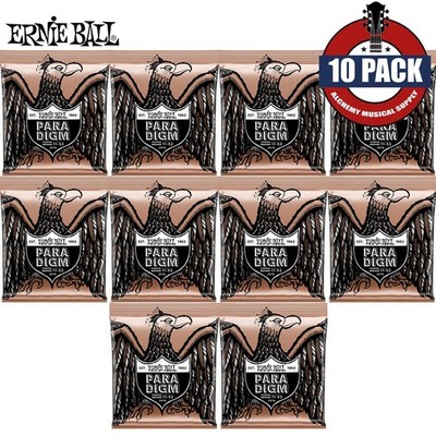 10-PACK Ernie Ball 2078 Paradigm Phosphor Bronze Acoustic Guitar Strings 11-52
