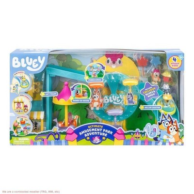 Bluey Amusement Park Playset (Target Exclusive): Plastic Doll Playset for Ages 3