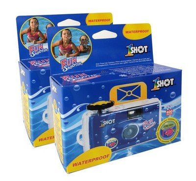 1 Shot Waterproof Disposable Camera - 35mm Underwater - 27 Exposures - ASA/ISO40