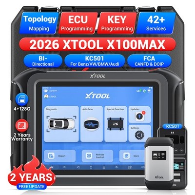 XTOOL X100MAX KC501 Key Programming Bidirectional Diagnostic Scanner Tool Coding