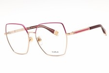 Furla VFU674 0SHP Shiny Red Gold 55mm Eyeglasses New Authentic