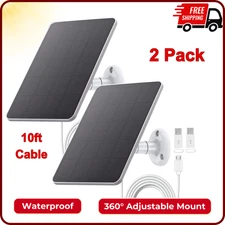 Solar Panel for Micro USB Power CCTV Camera Security Cam Battery Charger 4W 5V 