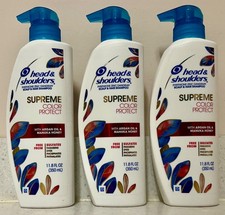 3 Head  Shoulders Supreme Color Protect SHAMPOO - w/ Argan  Manuka - 11.8 oz