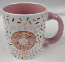 Krispy Kreme Doughnuts SPRINKLED Colored 12oz Coffee Tea Mug