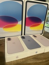 Ipad A16 WiFi 128gb 2 And Iphone 17 3 EMPTY BOXES - NO DEVICES- Lot of 5