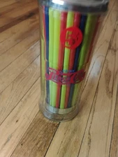 Vintage 1800s Company Pepsi-Cola 5 Cent Glass Straw Dispenser 11 in. ~ Riverside