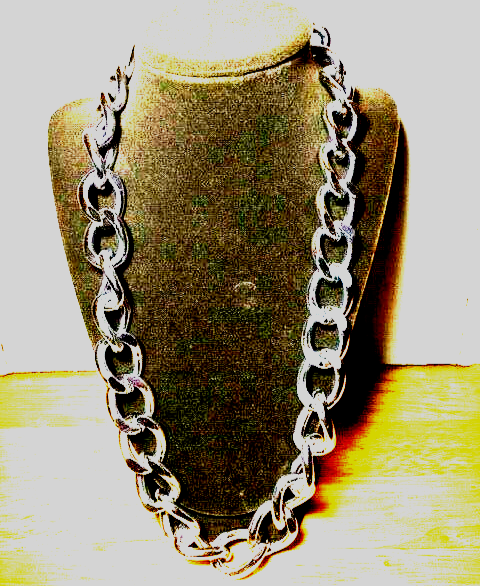 Jonathan Large Silver Plated Chunky Hip-Hop Gangster