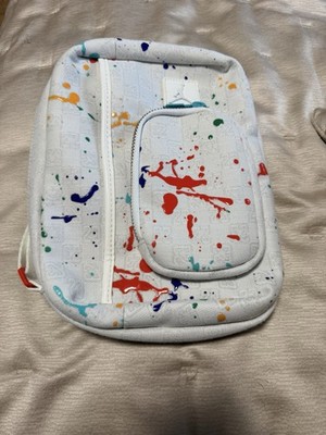 Jordan Jumpman Small  Crossbody Sling White Paint Splatter Zip Front Pocket