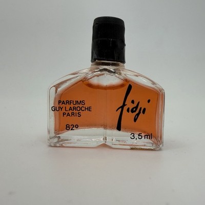 Vtg Fidji Guy Laroche Paris Eau de Toilette Miniature 3.5ml Splash Bottle Full