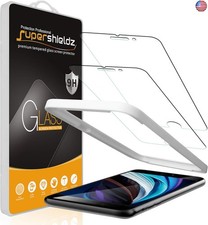 Supershieldz 2 Pack Tempered Glass Screen Protector for iPhone SE