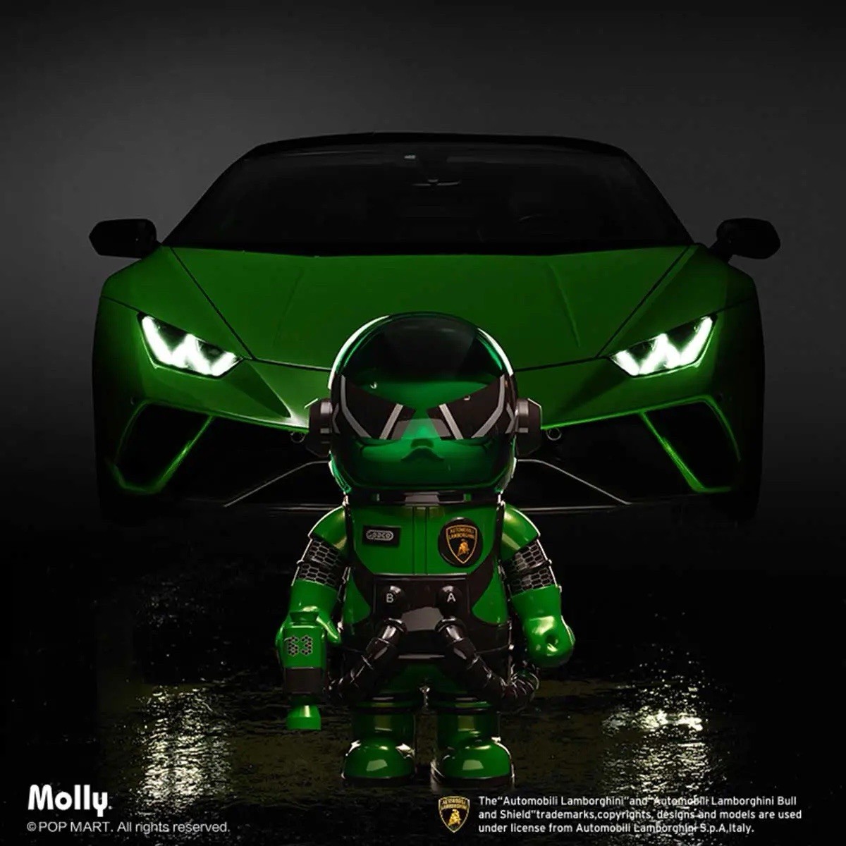 Pop Mart Mega Space Molly 400% Automobili Lamborghini Limited