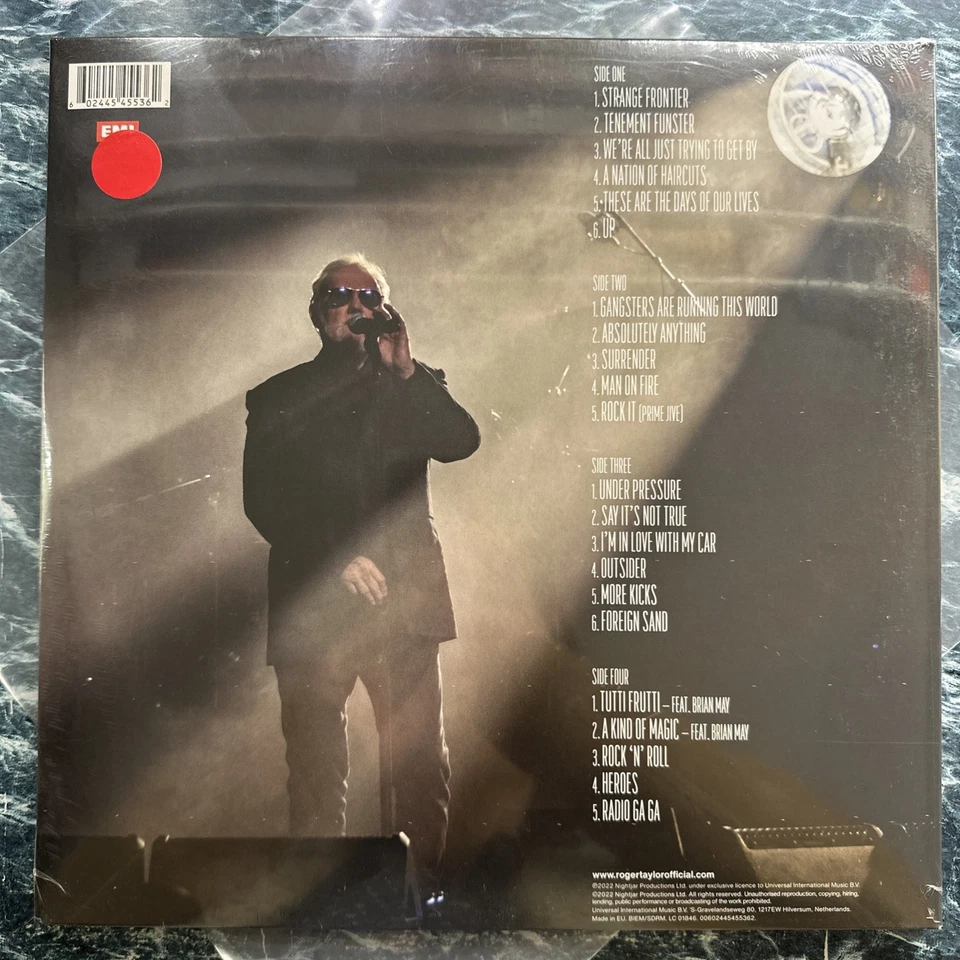 Roger Taylor - The Outsider Tour (Live) 12” Vinyl Record Mint Sealed - Image 2 of 2