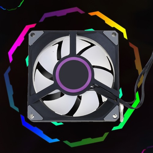 ARGB LED PWM Fan Dynamic 90mm 9025 Fan Superior Cooling Fan For Gaming PC - Afbeelding 2 van 10