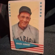 F.H.F. Baseball Greats Rogers Hornsby #43 MLB Trading Card Cardinals Braves