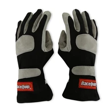 RaceQuip® 351006RQP 351 Series Driving Gloves - SFI 3.3/1 - Black/Gray - XL