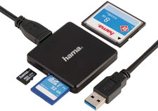 Image of Hama Card Reader 35-In-1 Black Multi USB 3.0