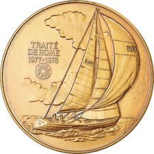 France, Medal, Traité de Rome, Round The World Race, Shipping, 1978, XF