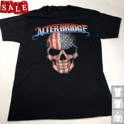 New Popular Alter Bridge American Flag Skull  Cotton Unisex S-5XL Shirt WE709