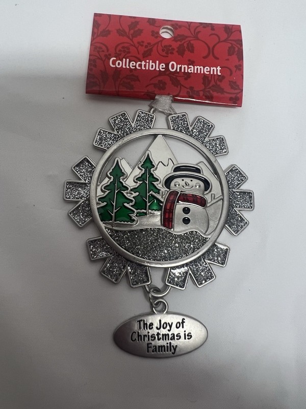 New With Tag Ganz Metal Snowman  Christmas Ornament Exclusively By Khol’s
