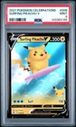 2021 POKEMON CELEBRATIONS #008 SURFING PIKACHU V PSA 9