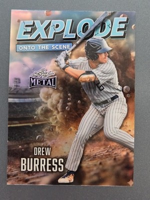 2026 LEAF METAL DREW BURRESS EXPLODE ONTO THE SCENE PLATINUM PRISMATIC 5/8