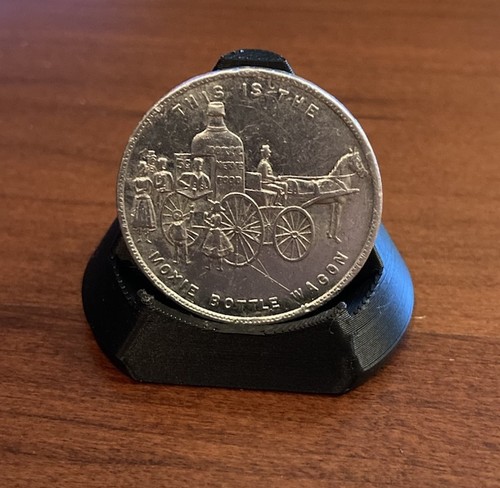 1900 MOXIE Bottle Wagon Token - made by "The Whitehead & Hoag Co." Newark NJ