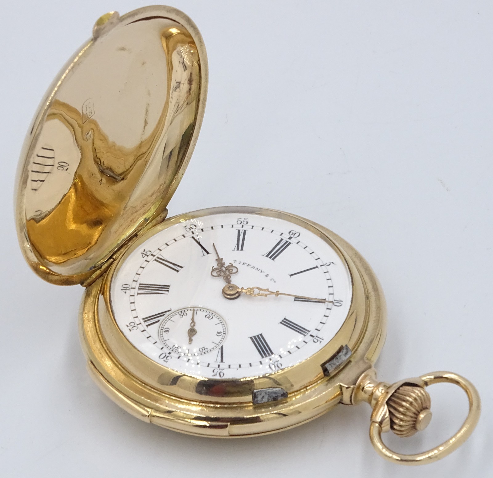 COMPLICATED HIGHEST GRADE SOLID 18K GOLD HUNTER M… - image 4