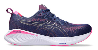 ASICS Women's Gel-Cumulus 25 Shoes, 6.5 US , DEEP Ocean/Lilac HINT-MSRP $150