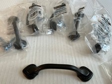 NEW SET OF 6 DOUBLE BEADED PULL FLAT BLACK 3 C TO C PBF809Y-FB-C