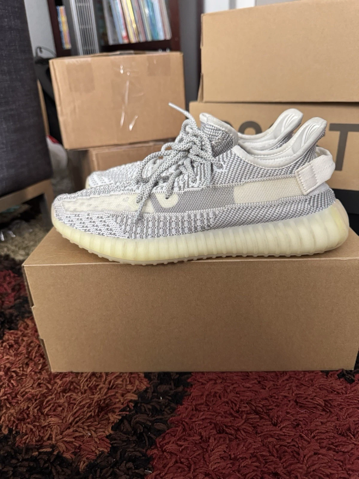 Adidas Yeezy Boost 350 V2 statiche antiriflesso 2018 taglia 9 5 EF2905