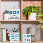 3 Pcs Baby Boy Decor Little Boys Nursery Wood Block Signs Baby Shower Wooden ...
