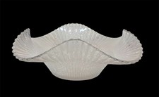 No. 1800 Crystal Ming Fenton Glass 12" Sheffield bowl 1930s