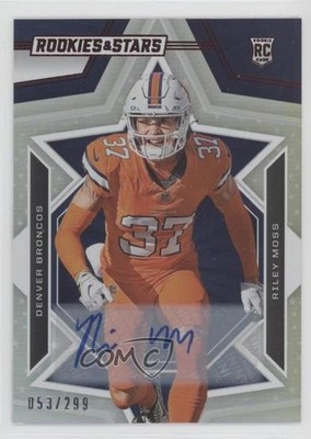 2023 Panini Rookies & Stars Signatures 53/299 Riley Moss #177 Auto RC 9r9
