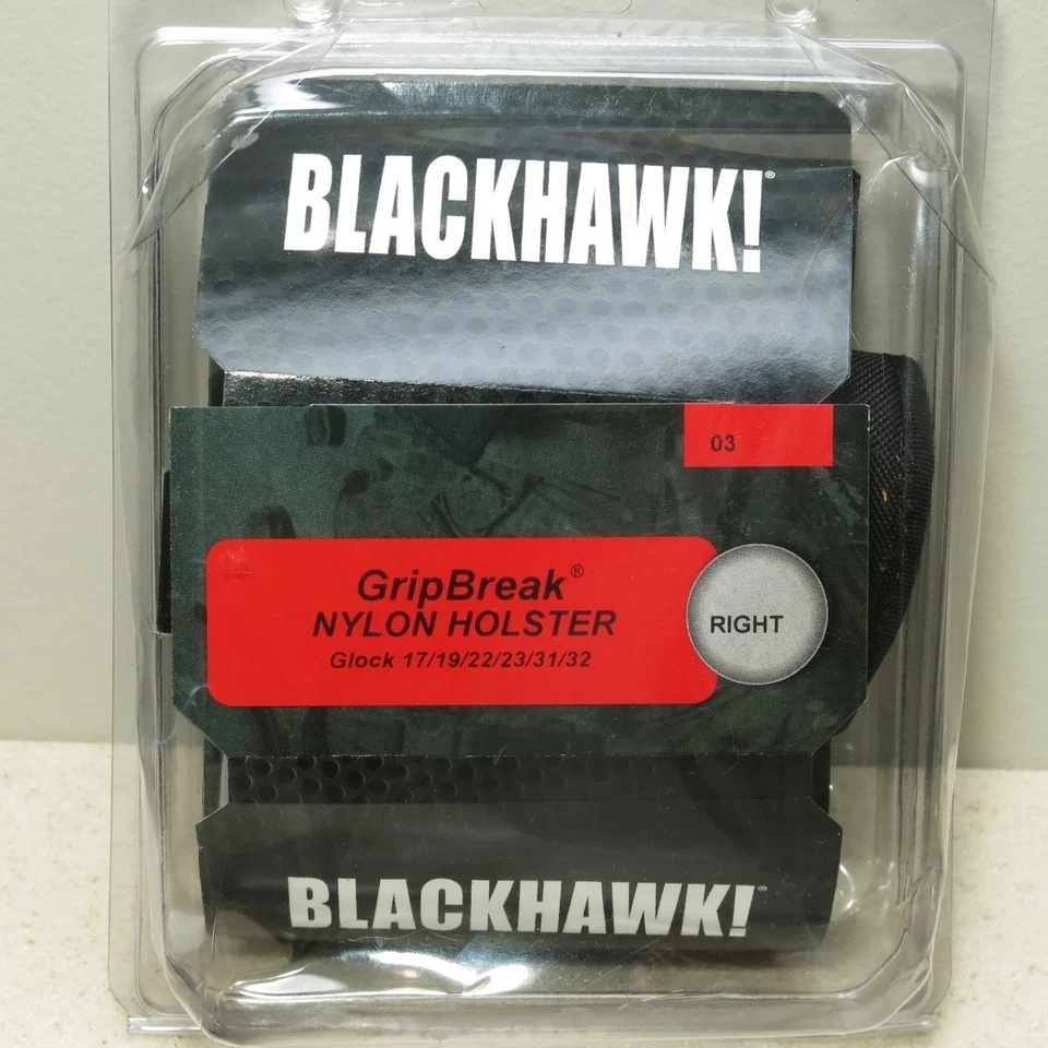 Blackhawk GripBreak OWB Nylon Belt Holster for GLOCK 17 19 22 23 Size 03 Black - Image 2 of 3