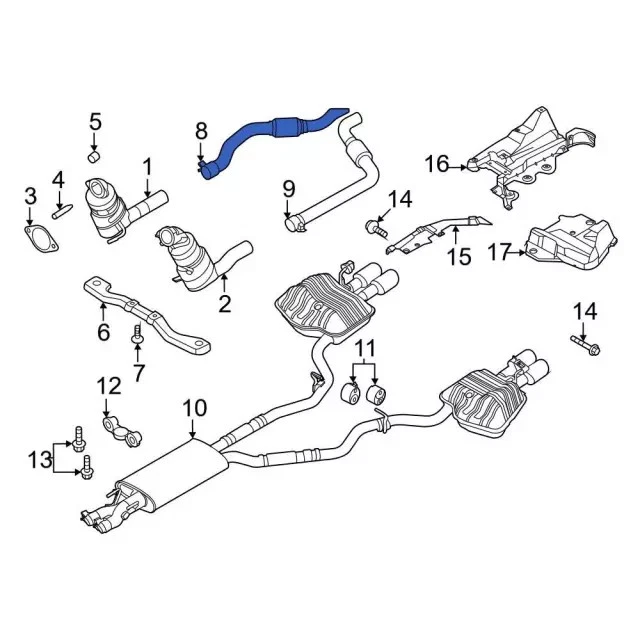 Ford 2020-2024 original - tubo delantero N1MZ-5G203-C Foto 4 de 4