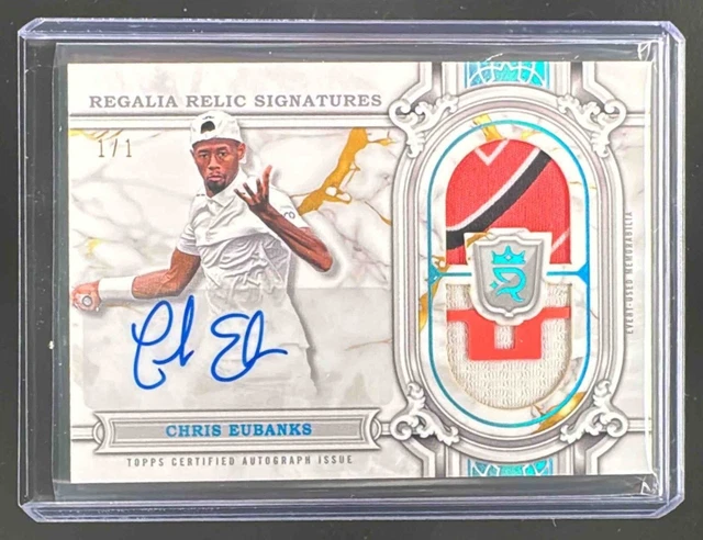 Chris Eubanks 2024 Topps Royalty Collection Platinum Regalia Patch Auto 1/1
