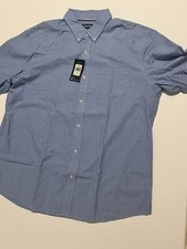 Chaps Shirt Long Sleeve Button Down Preppy City Marina NWT Blue Men's size XXL