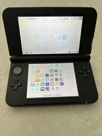 Nintendo 3DS XL Red/Black with Charger, Grip, and screen protector 