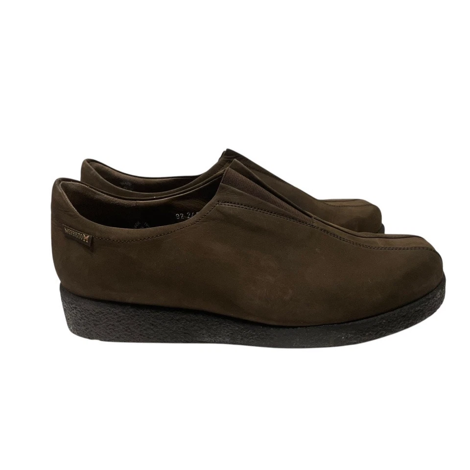 MEPHISTO Brown Nubuck/Suede Leather Loafers      Size: US 10 - Image 2 of 4