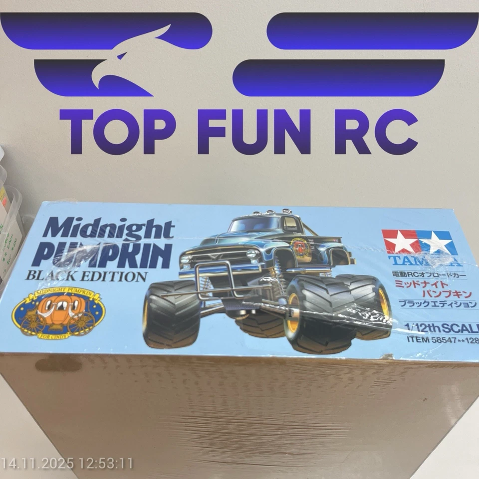Tamiya Midnight Pumpkin RC 1/12 Monster Truck Kit Black Edition Comes W/ ESC - Image 3 of 4