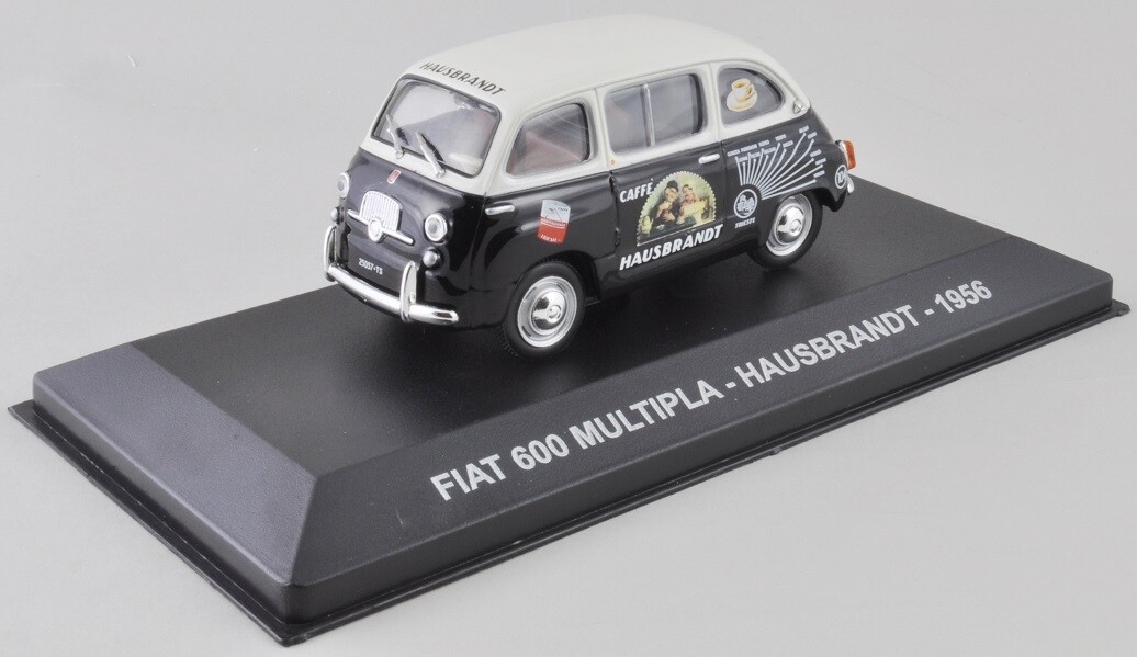 IXO - FIAT 600 Multipla 1956 del marchio italiano di caffè HAUSBRANDT - 1/43 ...