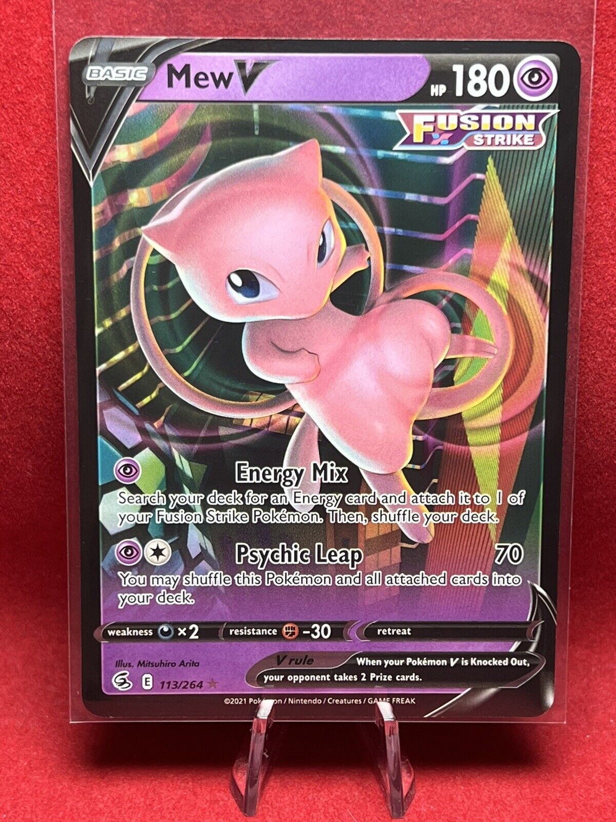 Check the actual price of your Mew V 113/264 Pokemon card