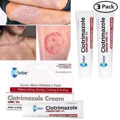 Crema Pomada para Los Hongos En La Piel Pies Brazos Manos 3 Pack