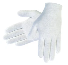 MCR Safety White Inspectors Lisle Cotton Gloves Size Large 1 Dozen