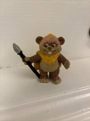 VTG LFL 1990 STAR WARS Action Figure Wicket 2'' PVC EWOKS Droids Disney Star Tour
