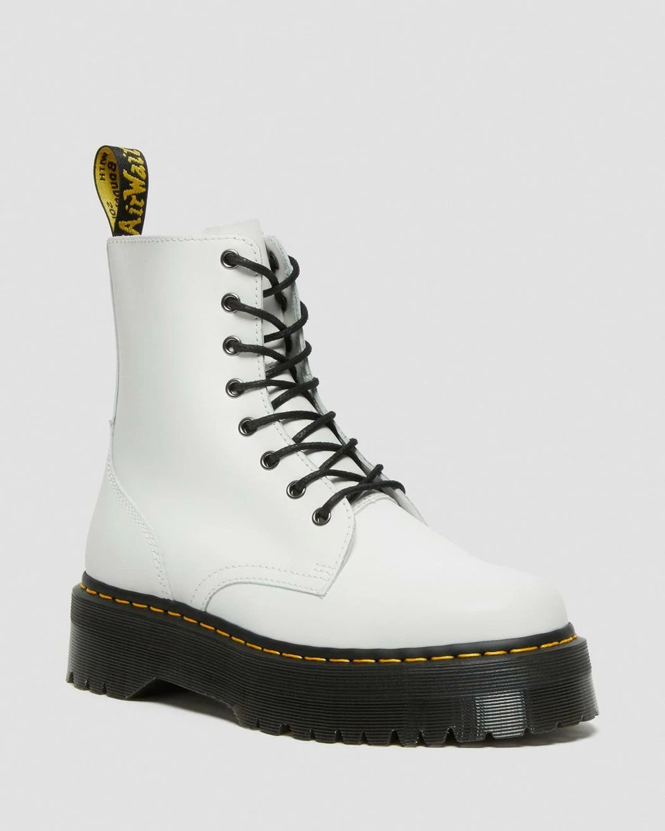 Dr. Martens Men s Jadon Platform Quad Retro White Smooth Leather