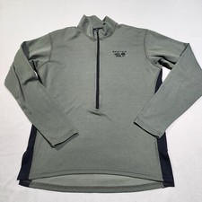 Vintage Mountain Hardwear Fleece Jacket Mens Sz Medium Green Made In USA