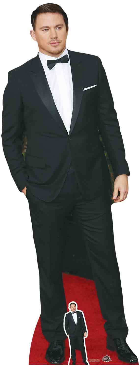 Channing Tatum Black Bow Tie Celebrity Lifesize & Mini Cardboard Cutout