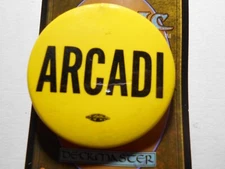 2-1/8" Arcadi unknown office and location cello pinback button