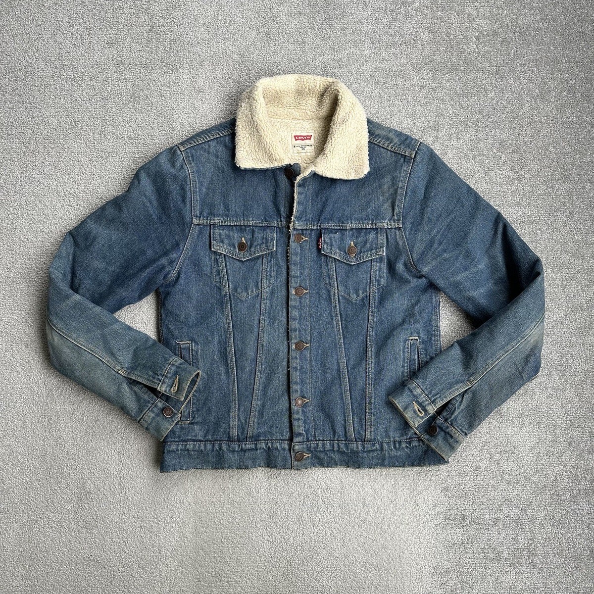 Sherpa Trucker Jacket Levis Jeansjacke Mit Teddyfell Levis Jacke